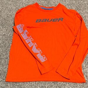 Bauer Vibrant Orange Long Sleeve Tee
